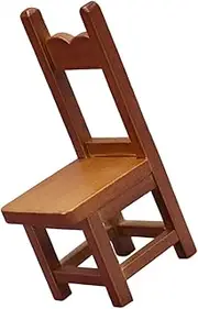 Miniature Wooden Chair Set 1:12 Scale Mini House Furniture Small Room Decor Photo Prop Elegant Miniature Home Accessory Wood Construction