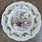 VTG Christmas plate Royal Doulton Brambly Hedge "The Snow Ball" 1984