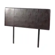 PU Leather Double Bed Headboard Bedhead - Brown