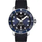 【TISSOT 天梭 官方授權】SEASTAR 海星系列 矽游絲 300米潛水機械錶(T1204071704101)