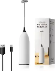 Handheld Coffee Frother,Usb-Rechargeable Hand Frother,Adjustable Handheld Milk F