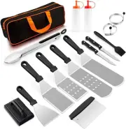 Blackstone Grill Accessories Set, 16 PCS Griddle Barbecue Tools Kit- Outdoor BBQ