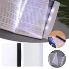 Creative LED Book Light Reading Night Flat Plate Portable Travel Panel Lamp B7E9
