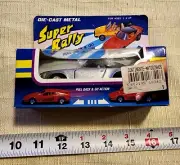 1/43 Salco Super Rally Silver Toy Pull Back Porsche Rally Car NIP