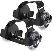 HONMEET Led-Glowing Skating Scooters Heel Rollers Flashing PVC Wheels Safe Portable for Boys and Girls