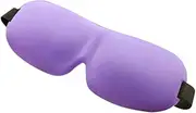 HEATSHAKING Contoured Eye Mask Lightweight Breathable Sleep Blindfold for Nap Travel Comfortable Light Blocking Sleeping Mask Purple for Relaxation