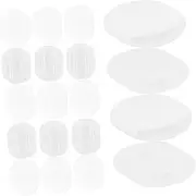 Gatuida 40pcs Ear Clip Pads Pain Mat for Clip Earrings Silicone Ear Clamp Accessories