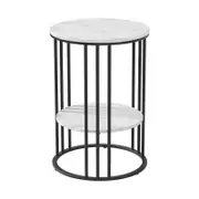 Artiss 40cm Coffee Table Marble White