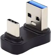 chenyang USB 3.0/3.1 Connector USB C to USB 3.0 Data 10Gbps Charge Adapter 180 Degree U Shape UP Angled