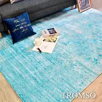 在飛比找PChome24h購物優惠-TROMSO珊瑚絨短毛地毯-特大T精湛藍調230x160cm