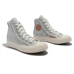 Converse 帆布鞋 Chuck 70 HI 女鞋 灰 淺藍 馬卡龍色 高筒 1970 三星標 奶油底 572611C [ACS 跨運動]