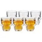 Circleware - Clear Skull 50ml Shot Glass Set of 6