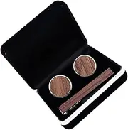 [FRCOLOR] 1Set Sturdy Necktie Fixing Clip with Cuff Links Stylish Tie Clip Cufflinks for Men Versatile Fashion Accessories for Formal Occasions and Professional Looks