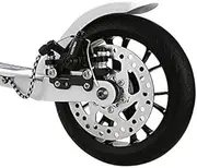 DISC Brake Folding Commuter Big Wheel Push Scooter with Suspension Adult Kids Black