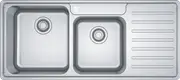 Franke BCX621RHD BELL Inset Sink Double Bowl with Drainer Overall 1080mm Width