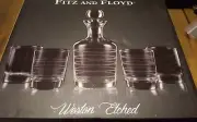Fitz and Floyd Linus 5 Piece Whiskey Set, Weston Etched Clear