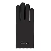 Winter Warm Windproof Self-heating Embroidery Thin Touch Screen Gloves Women Outdoor Motorcycle Riding Touch-screen Glove BLACK COLOR