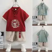 Summer Children's Han Suit Thin Suit Chinese Style Boys' Cotton Linen Tang Suit