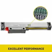 1 Axis Lathe Linear Scale 200mm with Accuracy 0.0002" Optical Length Precision Linear Scale Aluminum Body for Mill Milling Lathe Machine with Accessories