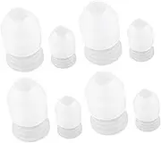 Amosfun 20pcs Plastic Baking Tool Nozzle Converter Cream Pastry Coupler Adaptor for Bakery Small Medium Easy to Use and Clean for Cake Decoration