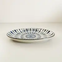 在飛比找momo購物網優惠-【Daylight】日式滴水陶瓷系列-26cm橢圓魚盤(陶瓷
