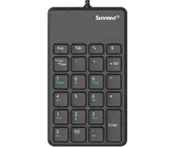 USB Cable Digital Keypad Bank Financial Accounting Portable Mini 23 Key Keypad USB Numeric Keypad Keyboard-Black