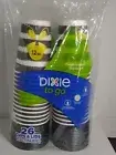Dixie To Go Disposable Cups and Lids 26 Count 12oz Butterfly Design New (Y)