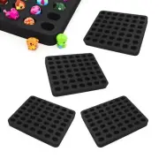 4 Toy Figure Organizer Fits Shopkins Hatchimals Tray Blk Foam 8.3" x 10" x 1"