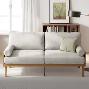 Zinus Arden 3-Seater Sofa – Stylish Fabric with Bamboo Wood Frame for a Modern Touch