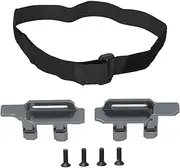 Grcfumo Aluminum Alloy Battery Holder with Battery Strap, Battery Holder Mount with Screws, Battery Holder with Strap for 1/10 RC Cars (Gray)