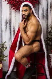 [N325] Male Model Showing Off Body To Viewer Fine Art Hunky Physique