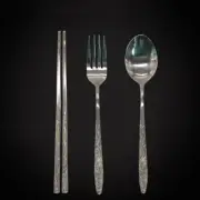 Chinese Titanium Chopsticks Spoon Fork Kitchen Camping Healthy Tableware
