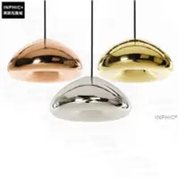 在飛比找Yahoo!奇摩拍賣優惠-INPHIC-燈具現代簡約個性單頭吊燈玻璃電鍍鏡面水母燈玄關