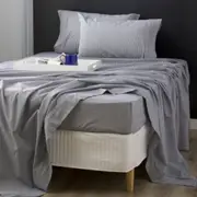 Park Avenue Egyptian Cotton Flannelette Striped Sheet Set