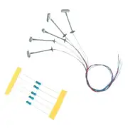 5 Piece LED Lattice Mast Lights for Model Railway Perfect for Track N Layouts