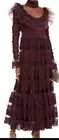 Zimmermann Resistance Paneled Ruffled Runway Dress Size 0 RRP $2950k NWT