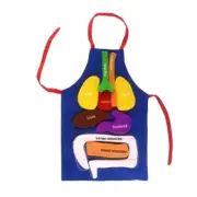 3D Human Anatomy Organ Apron Puzzle Toy Child Educational Assembly Apron Toy