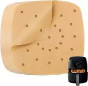 Unbleached Air Fryer Parchment Paper, 200Pcs Heavy Duty Perforated Paper