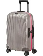 [Samsonite] C-Lite Spinner Expandable Ltd 141368-A021 55cm in Pearl/Fuchsia