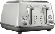 DeLonghi Icona Capitals 4 Slice Toaster Sydney White