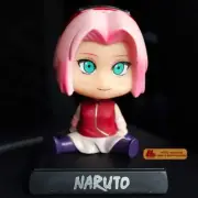 Anime ninja shippuden Sakura Haruno cute Action Figure Statue Toy Gift car decor
