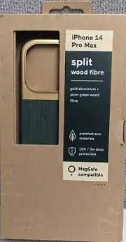 Atom Studios Split Wood Fibre Phone Case for Apple iPhone 14 Pro Max MagSafe