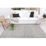 Floor Rug Modern ASH simple design 100% Wool hand knotted 200 x 290 cm