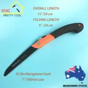 7"/180mm Blade Folding Foldable Garden Pruning Saw Japanese style 65Mn Steel BK