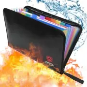 Fireproof Accordion File Organizer,Important Document Document Fireproof Bag