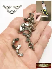 M00765-FS MOREZMORE 10 Metric M3 Thread Wing Nuts Stop Motion Puppet Tie-Down