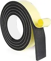 Foam Tape, Single-Sided Sponge for Insulation Soundproofing Neoprene Rubber Door Weather Stripping Adhesive Foam Tapes(5m 8mm,30mm)