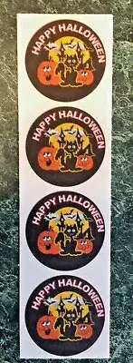 4 HALLOWEEN Wacky Whiffers Matte MAX SCENT Scratch & Sniff Stickers BLACK CAT