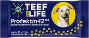 TEEF FOR LIFE Refill Packets Protektin42 Prebiotic Dental Powder for Dogs, Plant-derived, clinically-Proven Formula Naturally Fights Bad Breath, Plaque, and Tartar, 1 Packet with 30 Servings