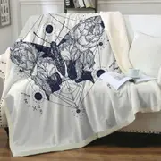 The Death Moth Throw Blanket
